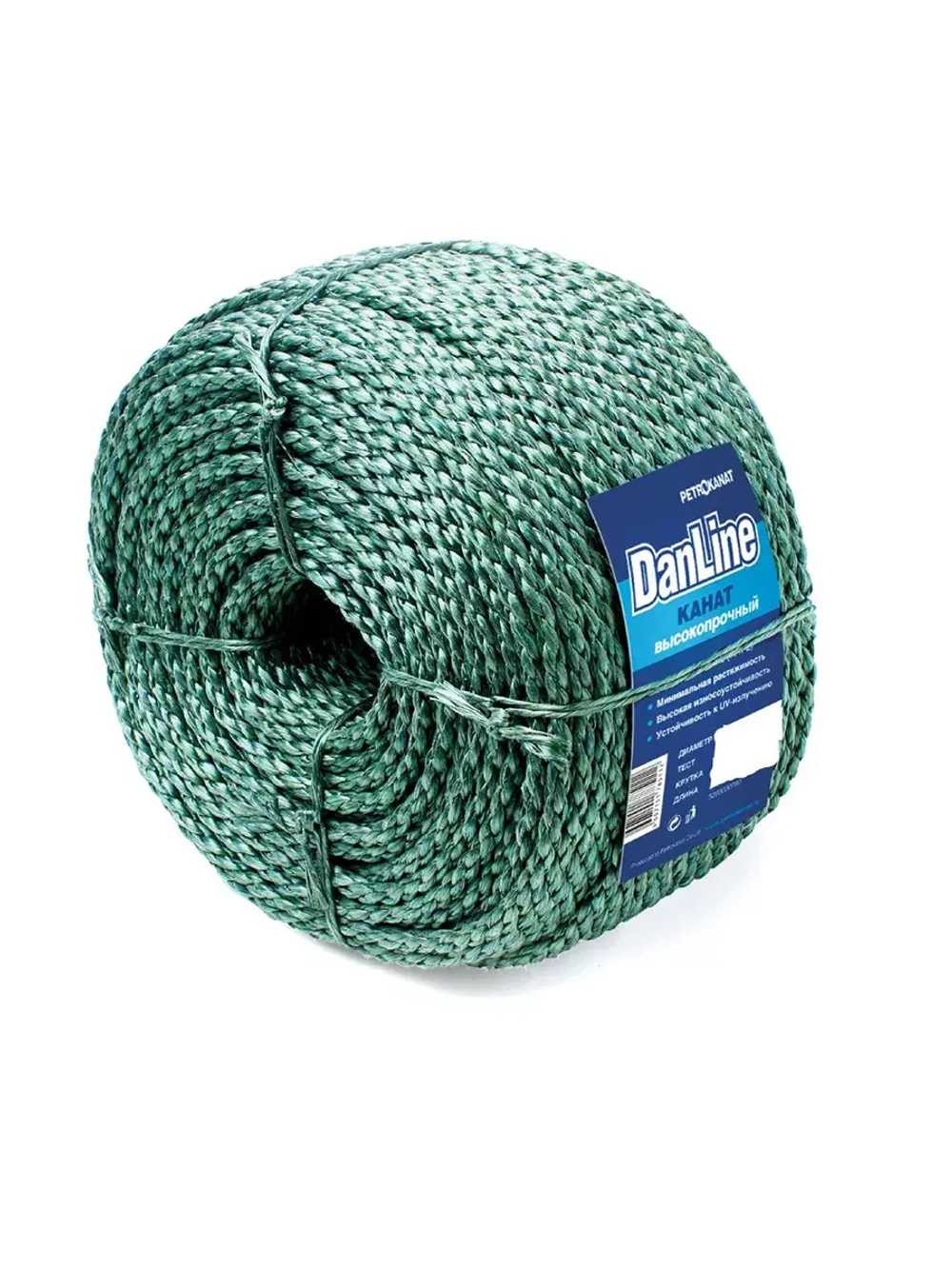 Канат крученый DanLine 12,0 мм, 2300 кг, 200 м, S-крутка