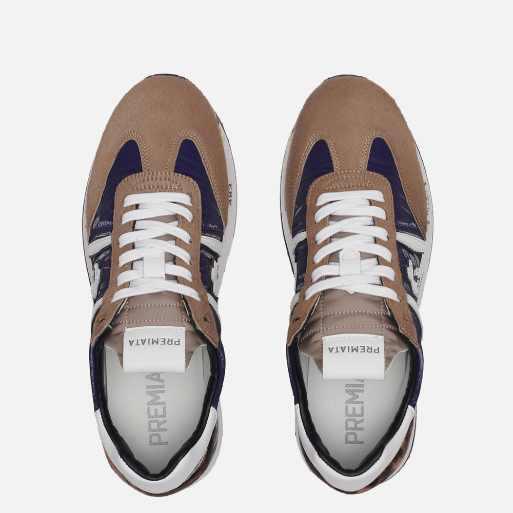 Premiata Conny 5496 синие с коричневым