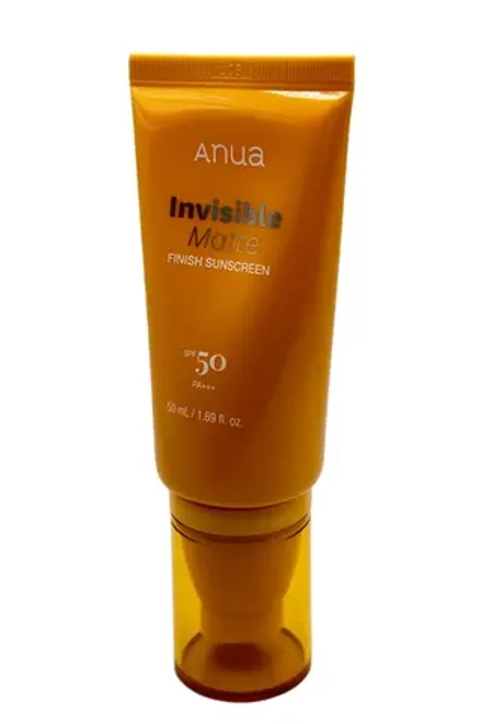 Солнцезащитный крем Anua Invisible Matte Finish SPF 50 с матовым финишем
