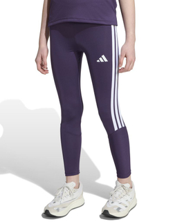 Брюки для девочки теннисные Adidas Train Essentials 3-Stripes - aurora plum/white