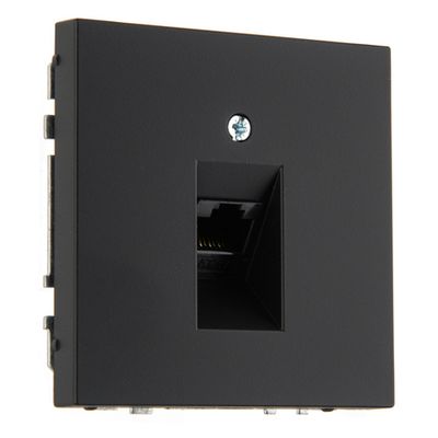 Компьютерная розетка RJ 45 LAVERO SUPERIOR 1033601061 чёрный матовый