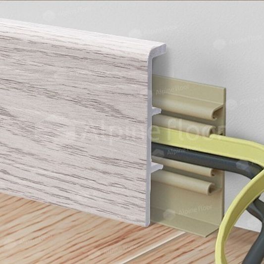 Плинтус Alpine Floor - Rico Concept 80 Ясень арктик (RC 80010)