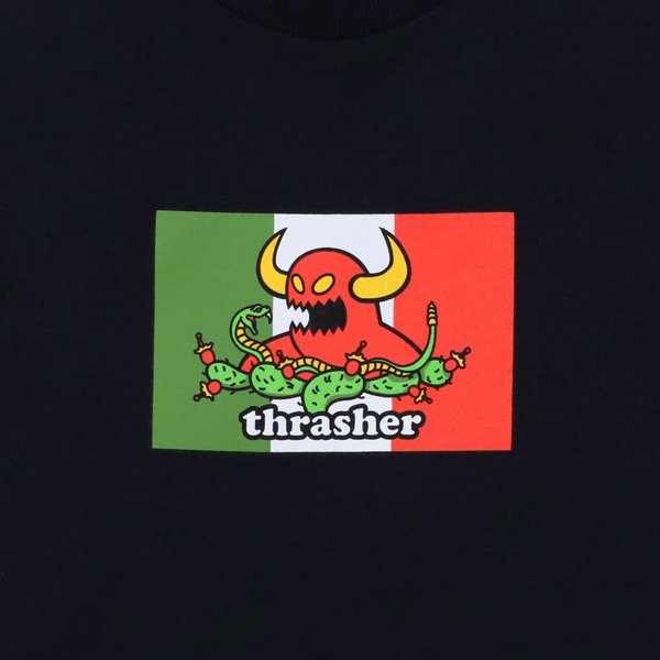 Футболка Thrasher x Toy Machine Hecho T-Shirt (black) артикул: - купить в магазине Дайс