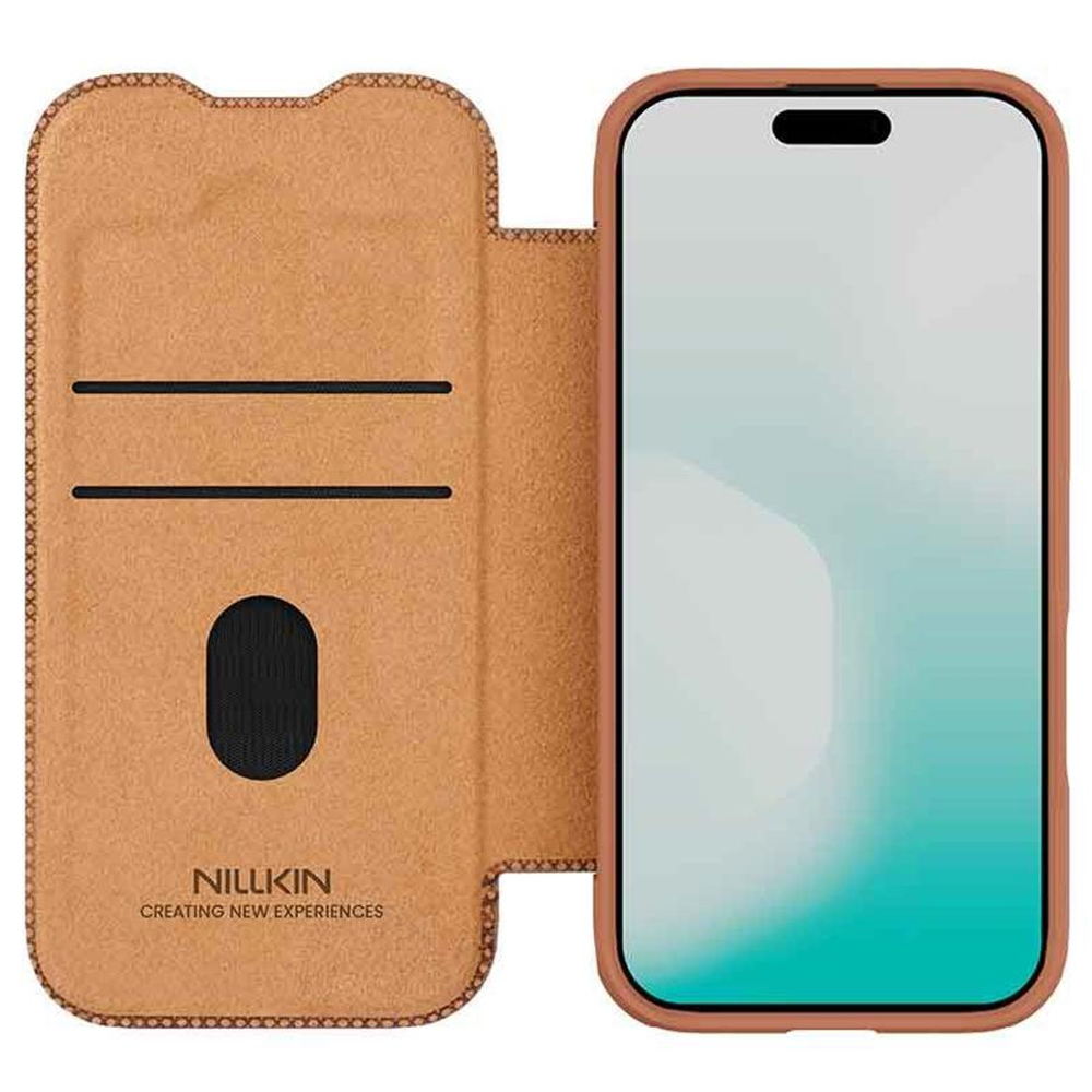 Кожаный чехол-книжка Nillkin Leather Qin Pro для iPhone 17
