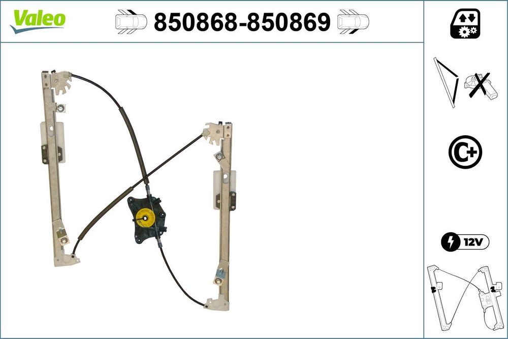 VALEO - 850868-VAL - Window Regulator