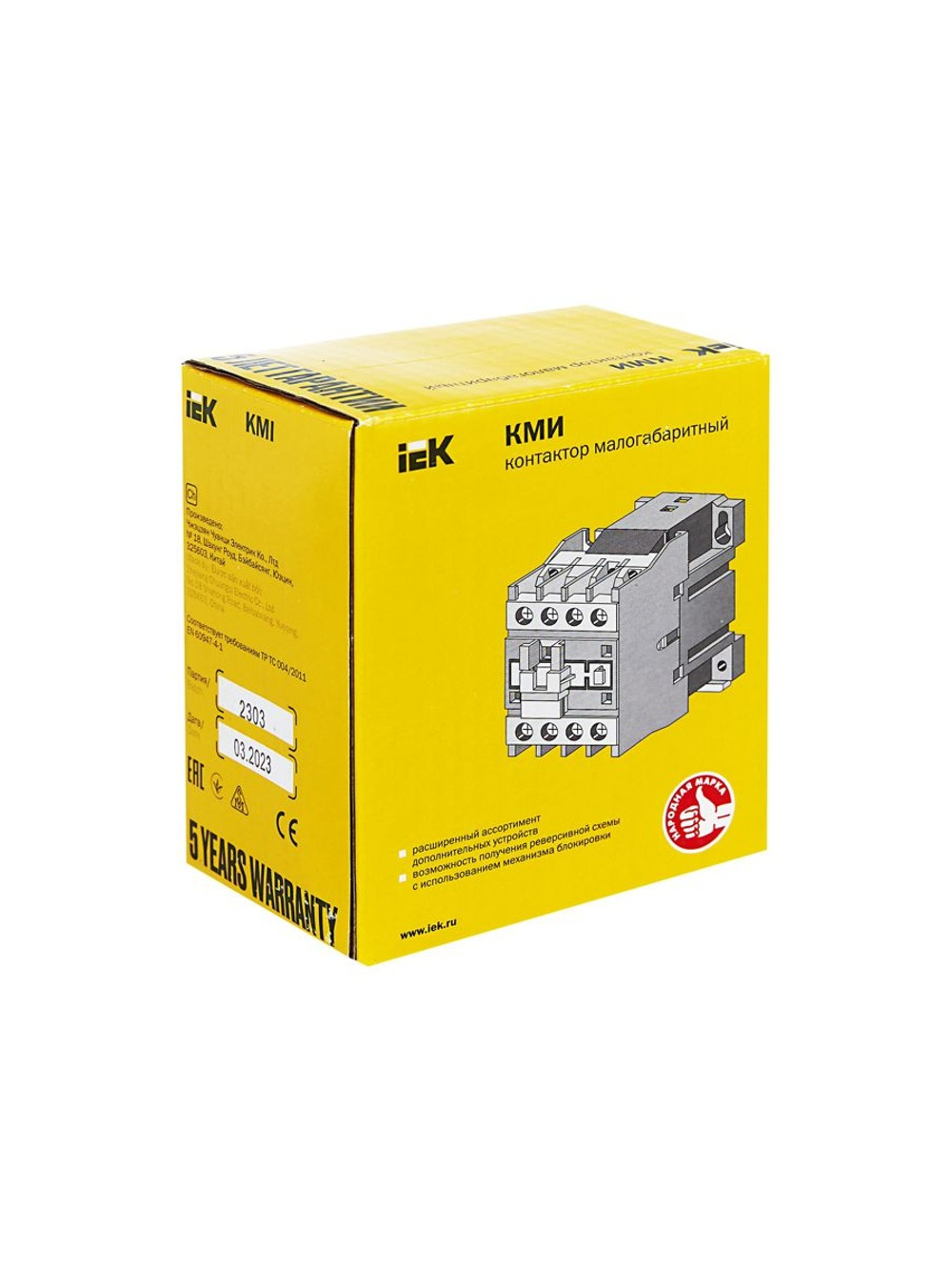 Контактор КМИ-22510 25А 24В/АС3 1НО KARAT IEK KKM21-025-024-10