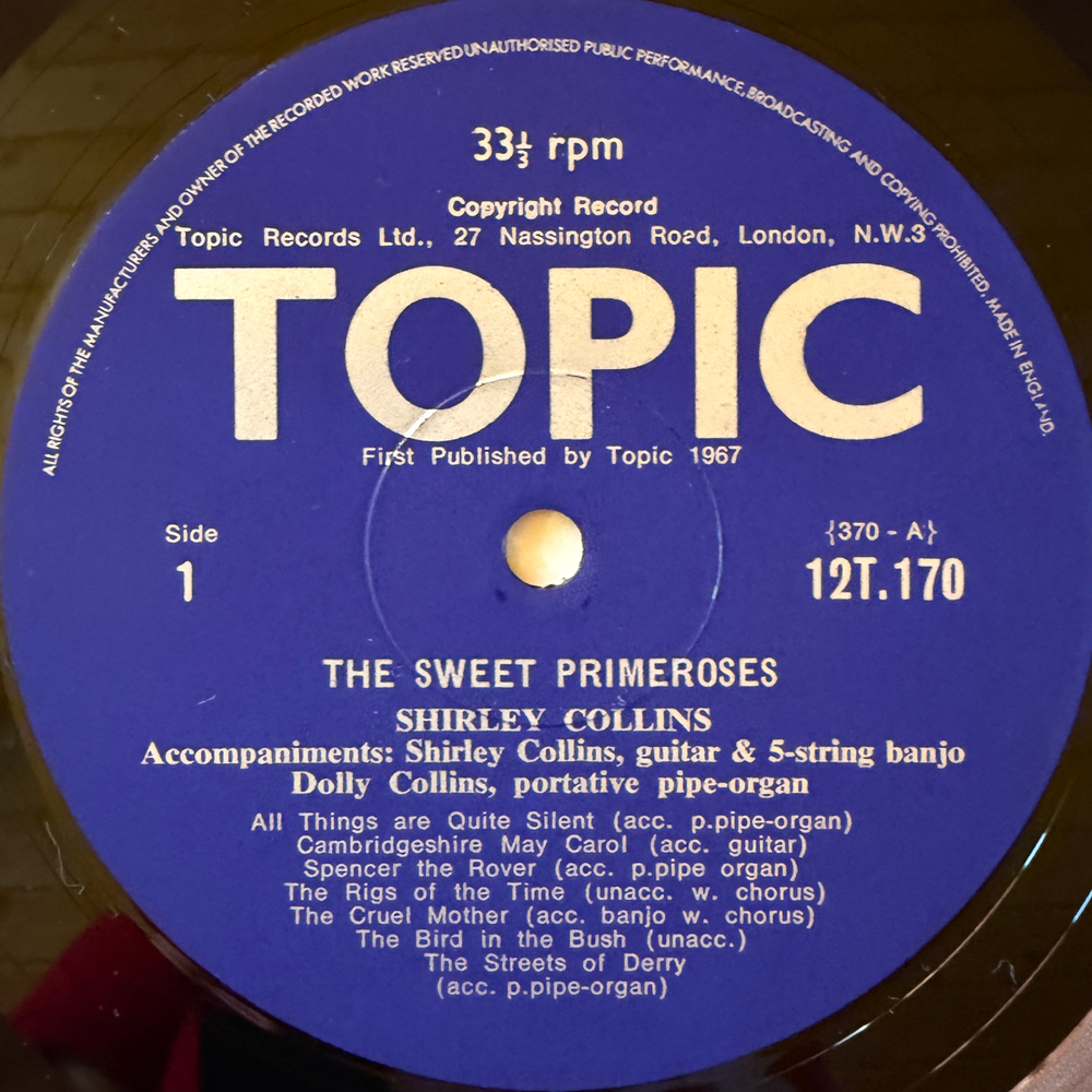 Shirley Collins – The Sweet Primeroses (Англия 1967г.)