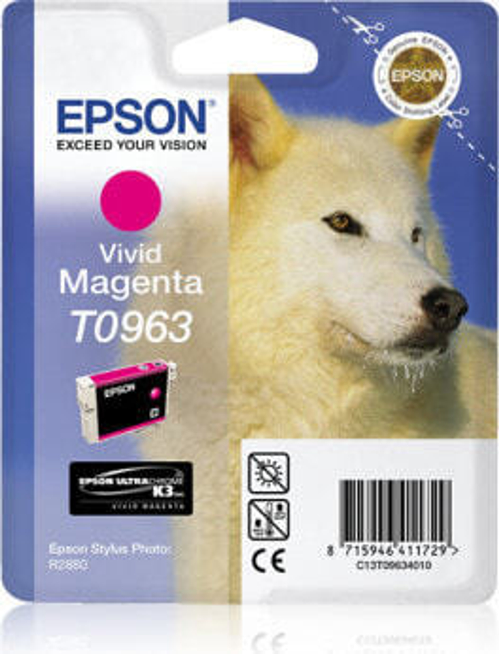 Epson Husky T0963 струйный картридж 1 шт Подлинный Пурпурный C13T09634030
