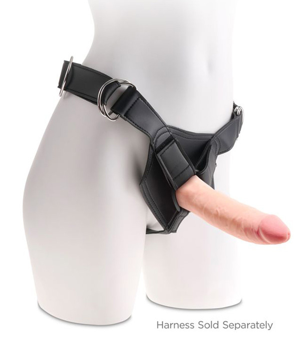 Телесный фаллоимитатор-реалистик 21см на присоске PipeDream King Cock Plus 7 Triple Density Dildo Cock Flesh 5714-21