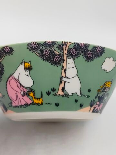 Тарелка/пиала глубокая Moomin Arabia "Loving Care", витрофарфор, 15 см