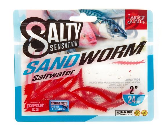 Черви съедоб. искусст. LJ Salt Water SANDWORM 2.0in (05.00)/F40 24шт.