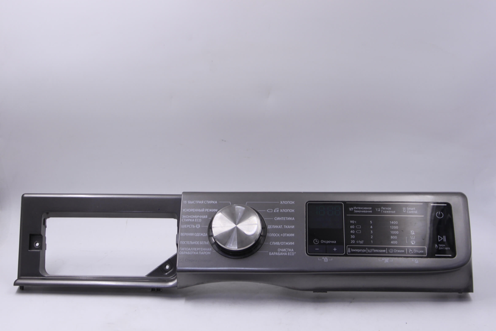 Модуль индикации DC94-09804A стиральной машины Samsung WW10N64PRBX/LP (в сборе с пластиком)