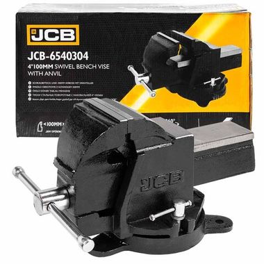 Тиски стальные поворотные с наковальней 4''-100мм JCB JCB-6540304