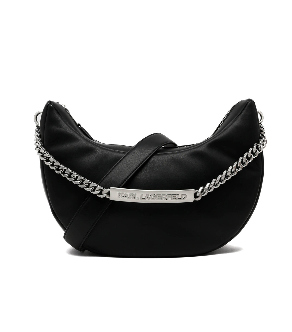 сумка хобо k/id xl half moon bag Karl Lagerfeld - черный(226W3041)