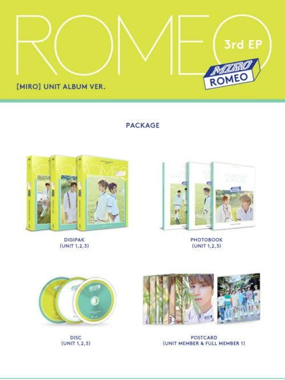 Альбом ROMEO - MIRO 3rd Mini Album KANGMIN SEUNGHWAN MILO Edition