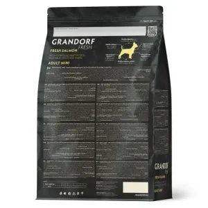 Сухой корм GRANDORF Fresh Dog Adult MINI Salmon&Sweet Potato для собак мелких пород из свежего филе лосося с бататом