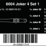 Набор рожковых ключей с самонастройкой 6004 Joker 4 Set 1 WERA 05020110001