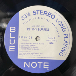 Винтажная виниловая пластинка LP Kenny Burrell Midnight Blue (Япония 2004) (Оби) Blue Note 65th Anniversary