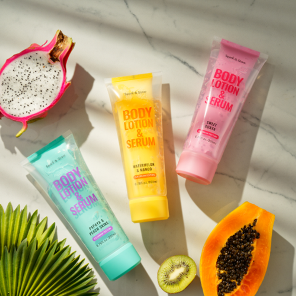 Лосьон для тела с ароматом папайи и персика - Body lotion papaya&peach skins, 200мл