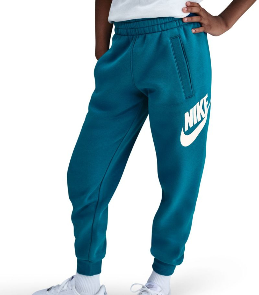 Брюки спортивные Nike Kids Club Fleece Jogger - green abyss/white