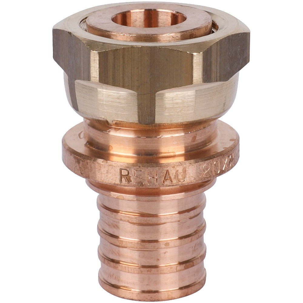 Переходник с накидной гайкой 20x1/2" аксиальный REHAU RAUTITAN RX+
