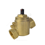 Клапан балансировочный автомат латунь R206A Ду 40 G1 1/2" A Ру25 ВР 3.1788 - 16.128 м3/ч без ниппелей Giacomini R206AY017