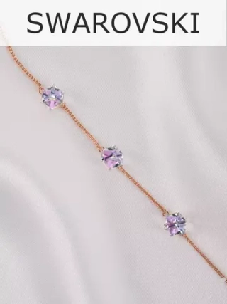 Браслет Миражи с сиреневыми кристаллами Swarovski