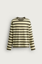 ЖАККАРДОВАЯ ФУТБОЛКА REGULAR FIT В ПОЛОСКУ — ZARA