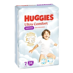 Трусики-подгузники Huggies Ultra Comfort Мал 7 34шт