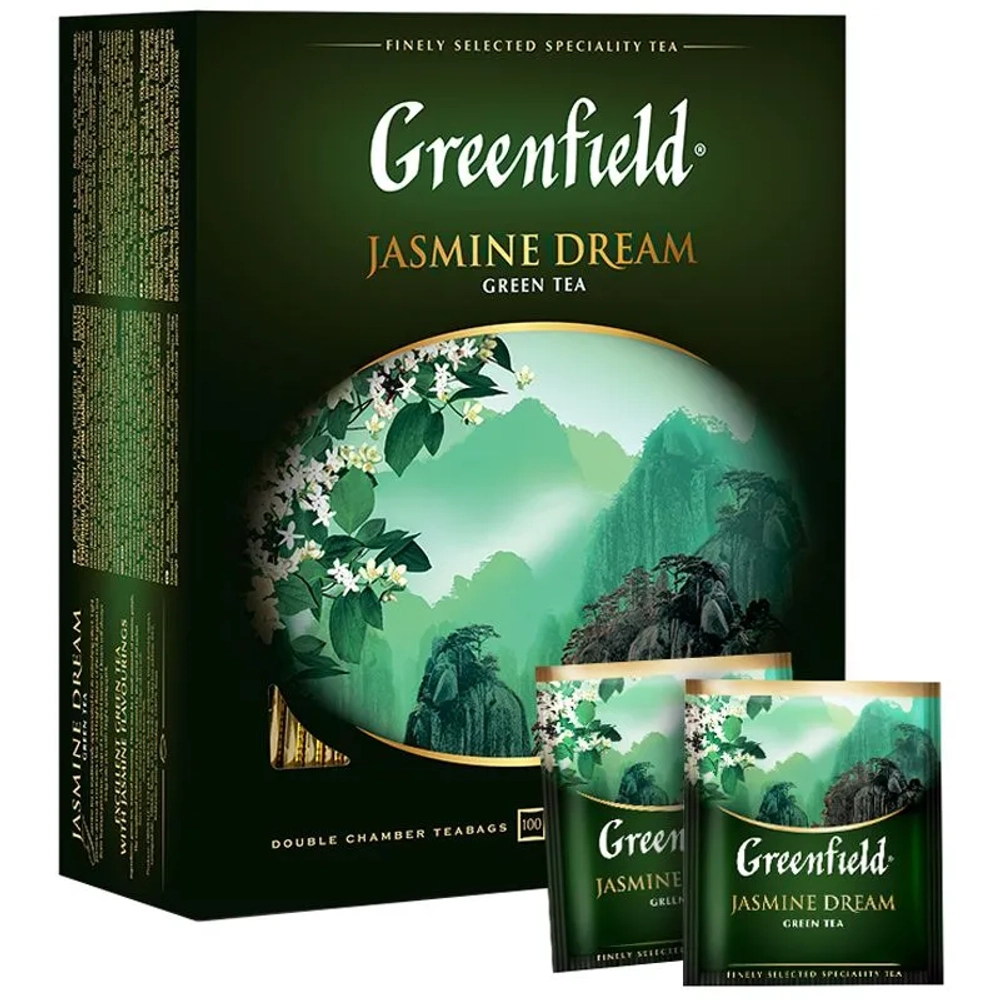 ГРИНФИЛД Жасмин Дрим (Greenfield - Jasmine Dream) зеленый, 100пак/1шт