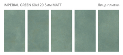 IMPERIAL GREEN 60х120 5мм MATT