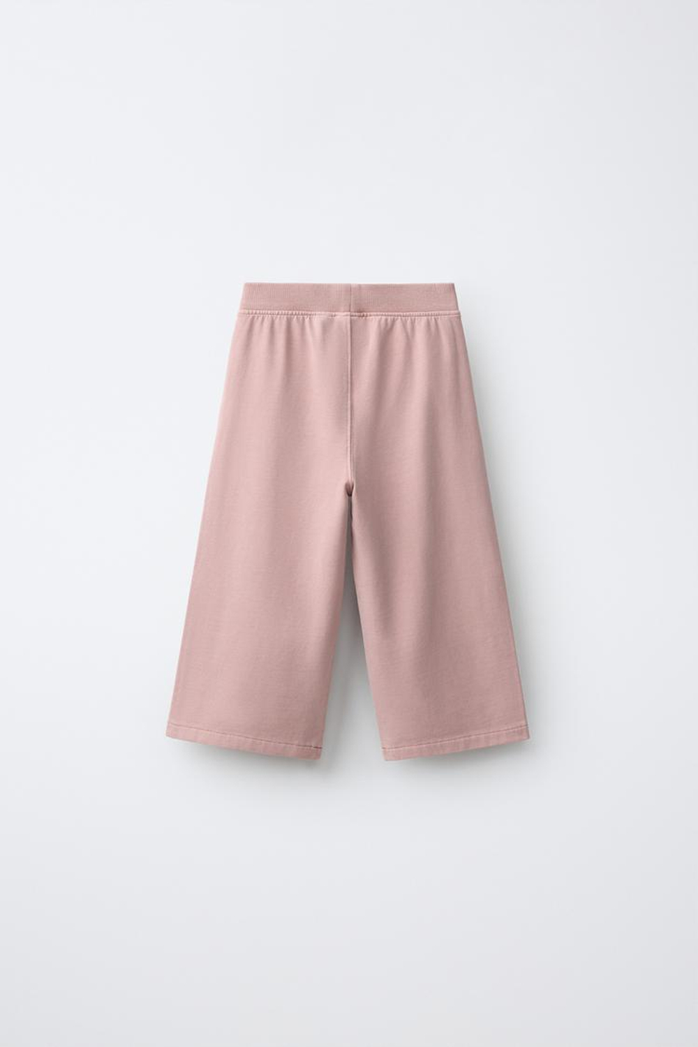ZARA БРЮКИ WIDE LEG СО ВСТАВКАМИ, ТЕЛЕСНО-РОЗОВЫЙ