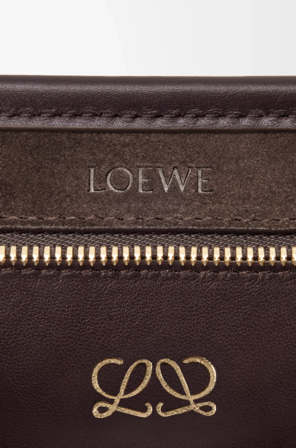 Loewe Мини-сумка Amazona 180 из мягкой телячьей кожи, темно-каштановый