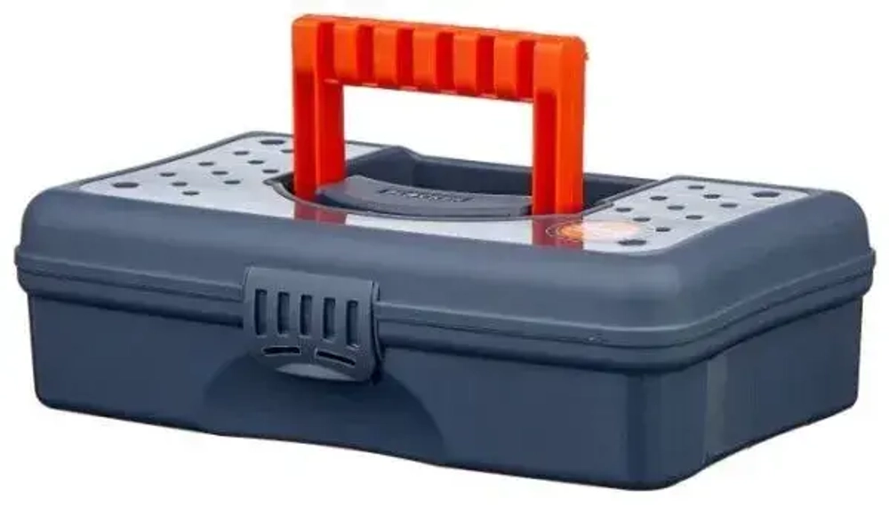 Органайзер «HOBBY BOX» серо-свинцовый/ оранжевый BR3751