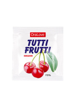 Съедобная гель-смазка Tutti-Frutti со вкусом вишни 4 г