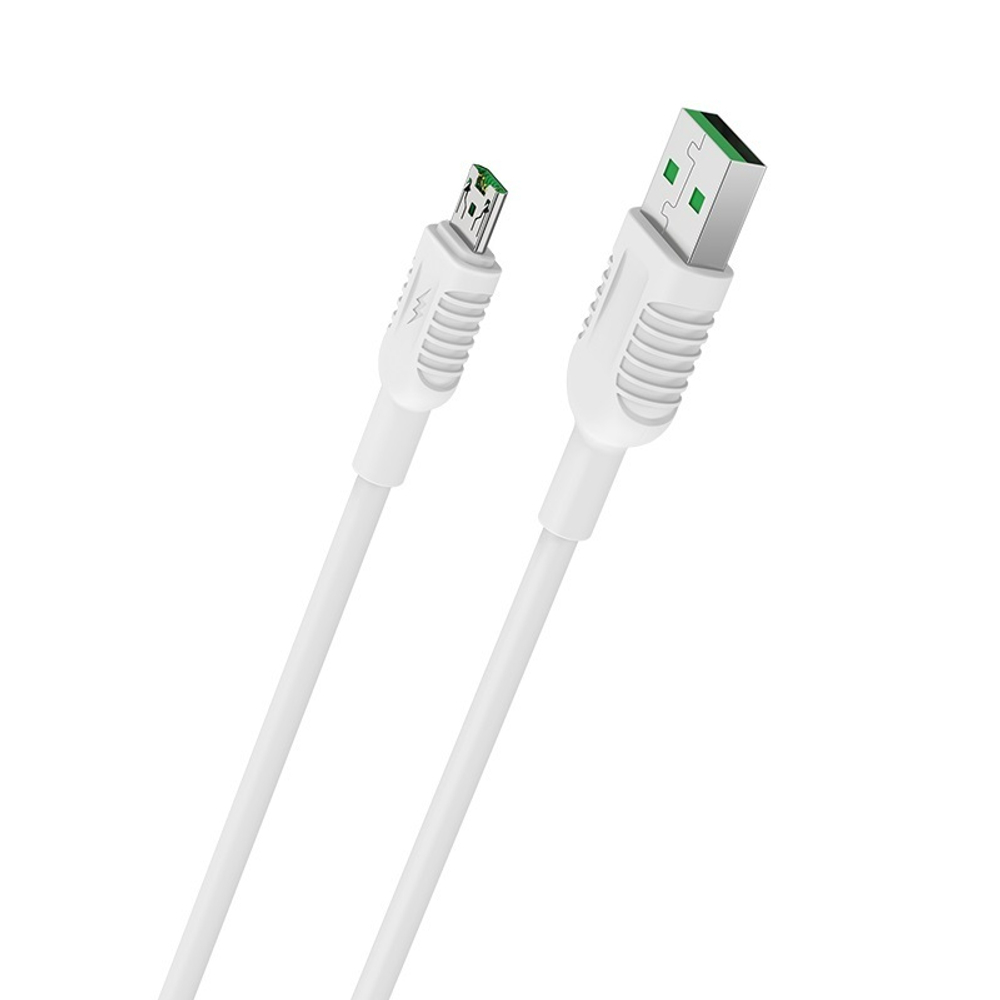 Кабель Borofone BX33 USB-microUSB 4A 1м PVC White