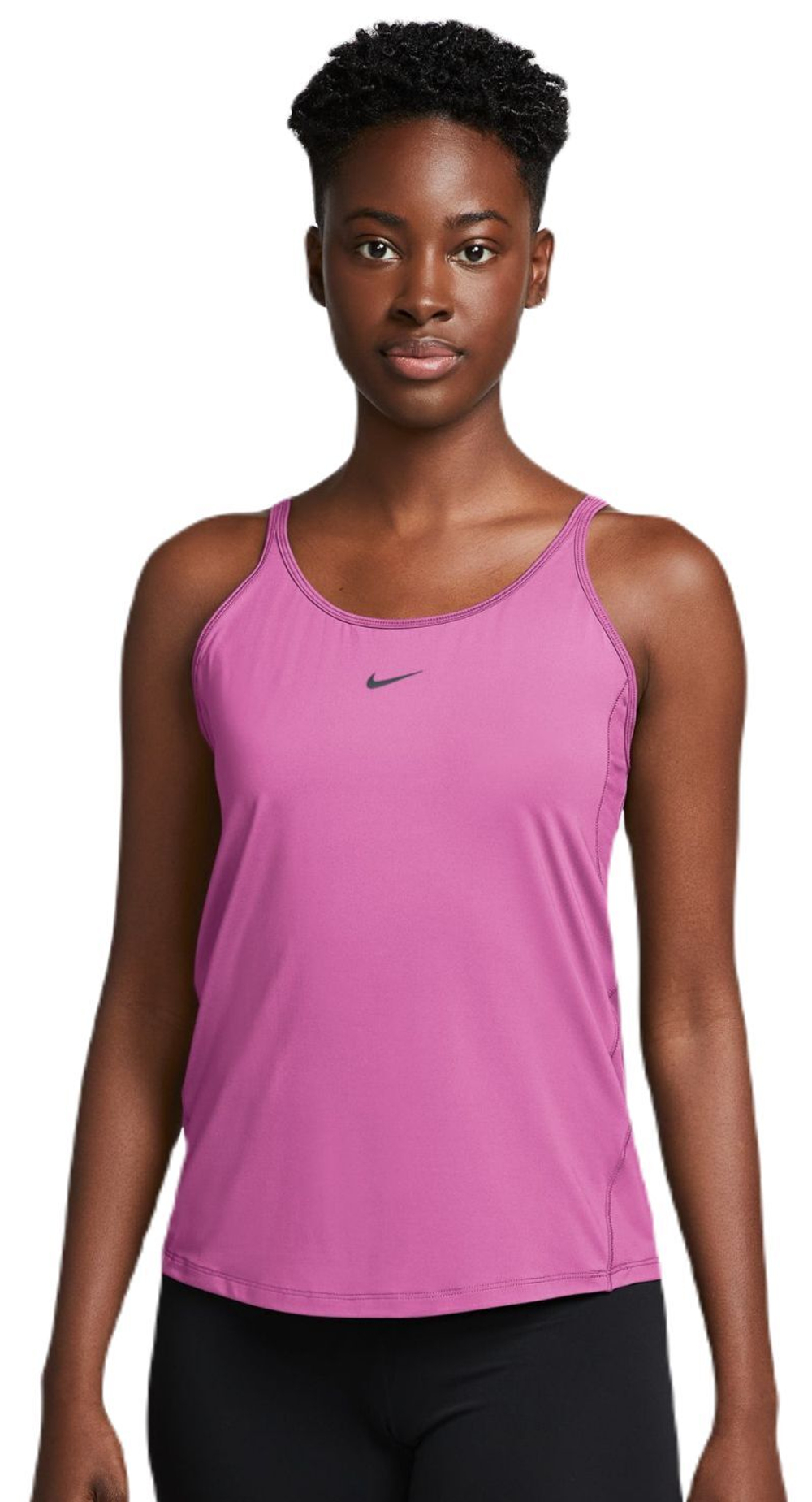Женский топ теннисный Nike One Classic Dri-Fit Tank - playful pink/black