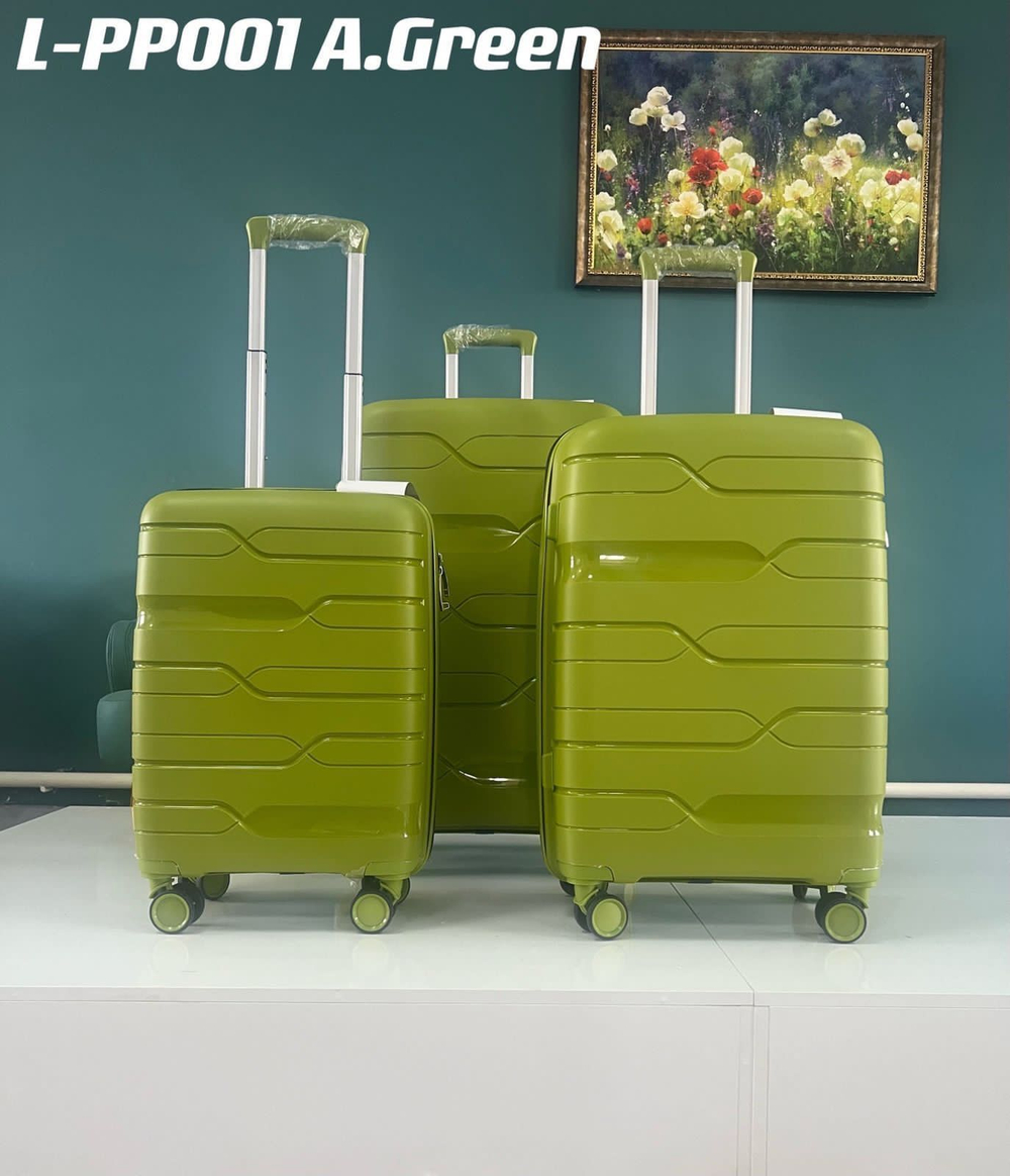 Средний чемодан Bon-Voyage PP One, Фисташковый, M