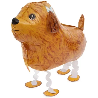 Шар 3D (23''/58 см) Ходячая Фигура, Терьер, Коричневый, 1 шт.,
