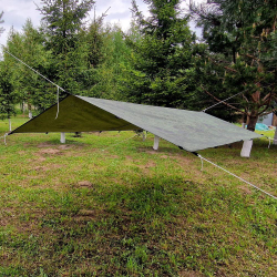 Тент-навес Prival туристический 3х3м, 80г/м2, PU 4000, камуфляж пиксель
