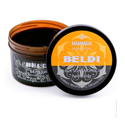 Черное МАРОККАНСКОЕ мыло БЕЛЬДИ 400г HAMMAM organic oils