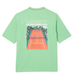 Мужская теннисная футболка Lacoste Roland-Garros Edition Jersey - зеленый