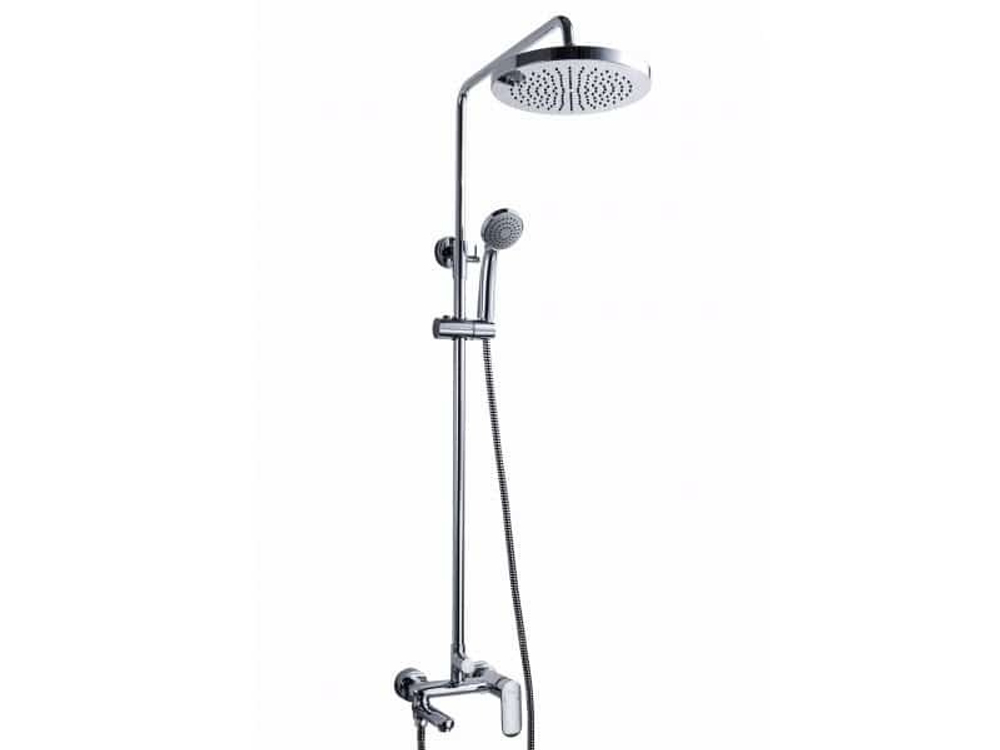 F6125183CP-A3-RUS OPAL С2 Душ колонна со смесителем для ванны/душа (круг лейка хром большая) (к/к 4)