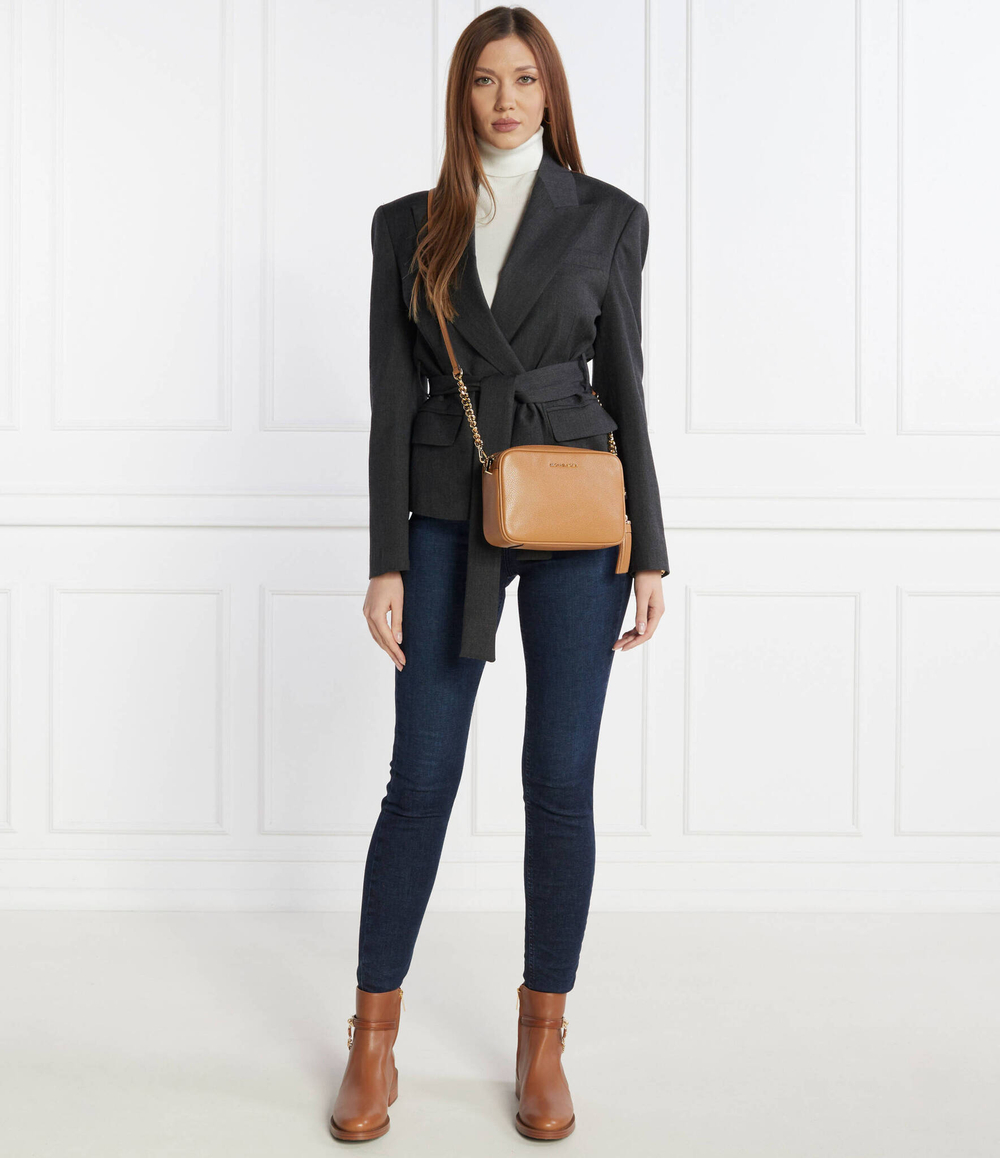 Кожаная сумка-мессенджер Ginny Michael Kors - янтарный(32F7GGNM8L)