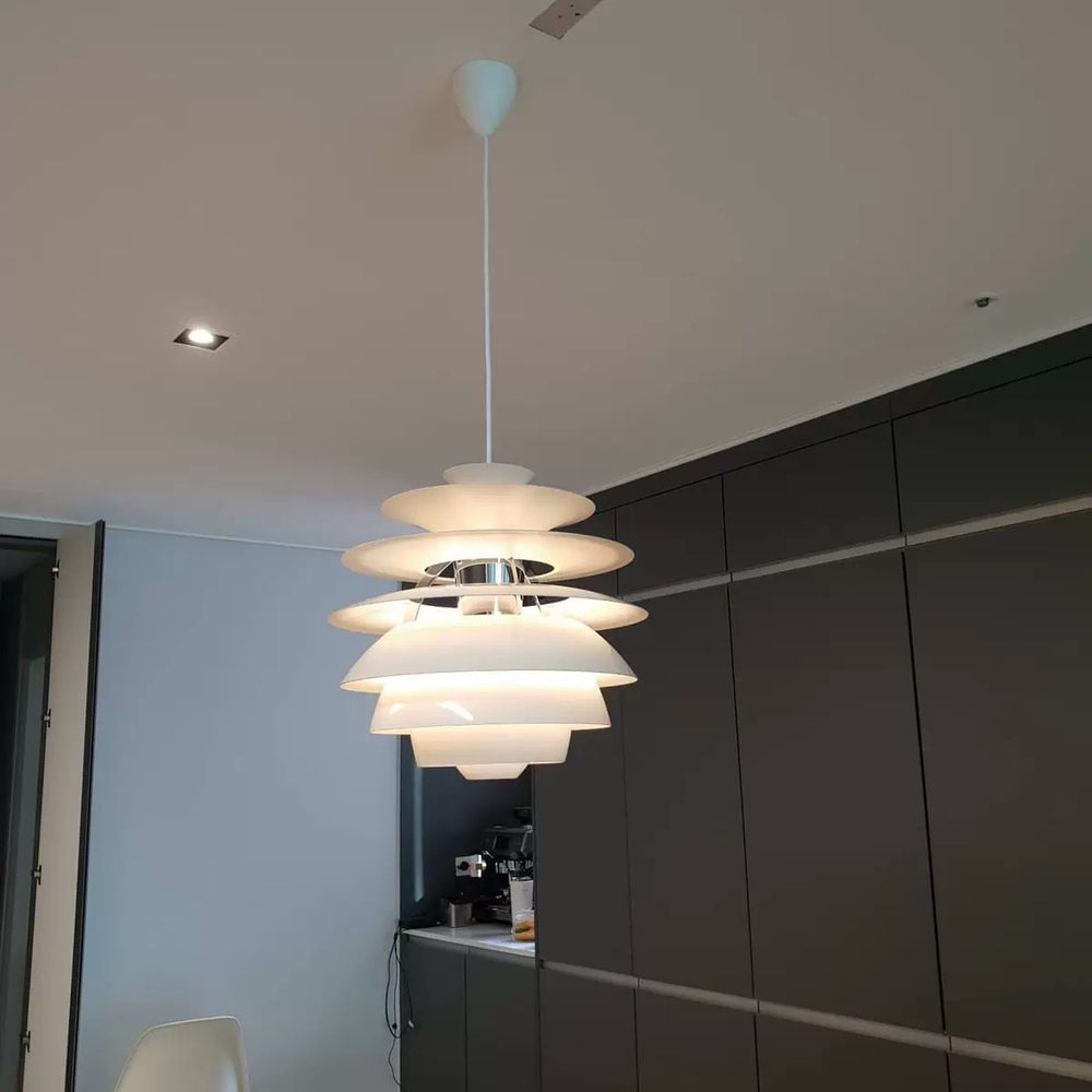 Design pendant lamp PH Snowball by Louis Poulsen
