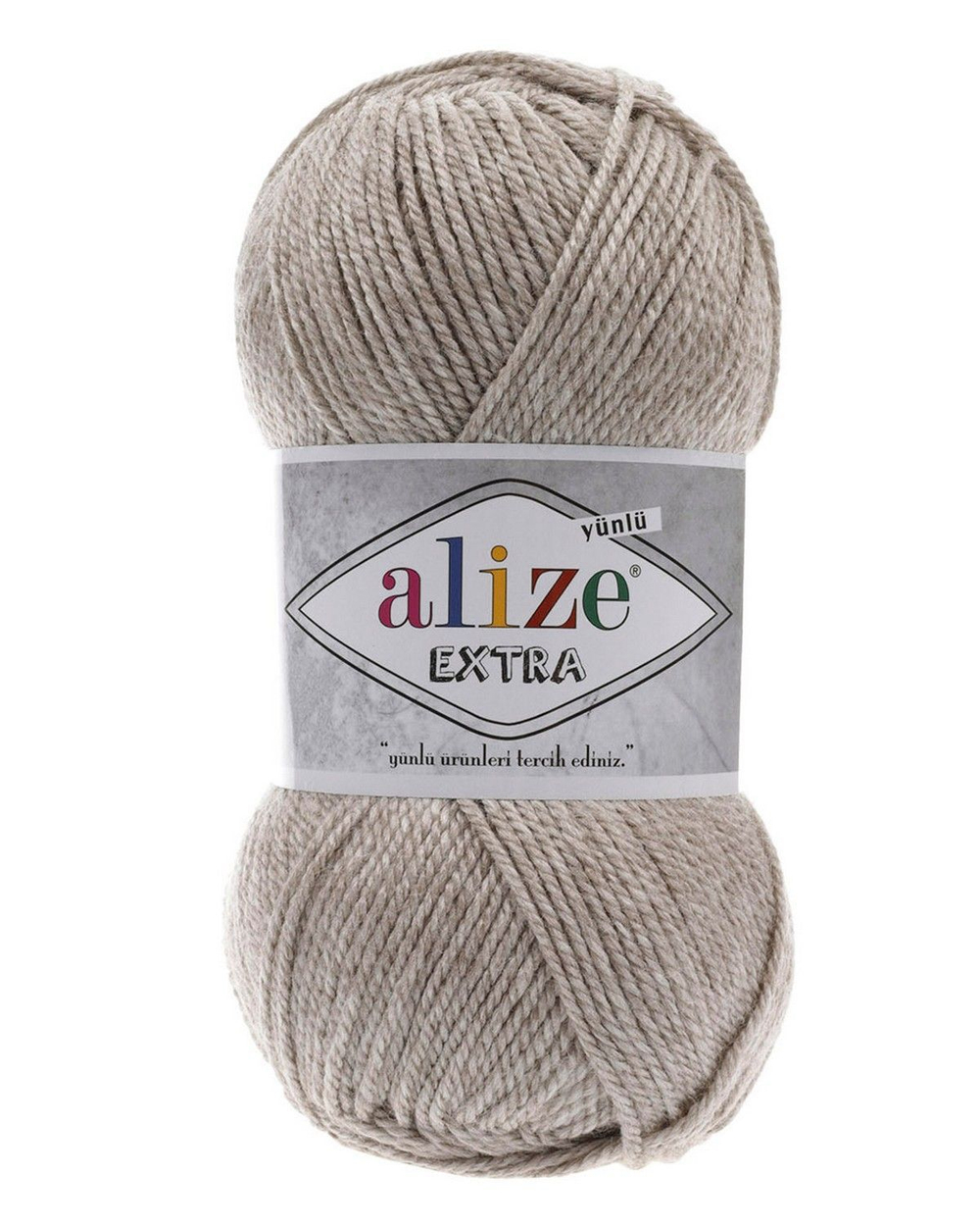 Экстра (Extra ) пряжа Alize 100% акрил 5х100г/220м 152 бежевый меланж