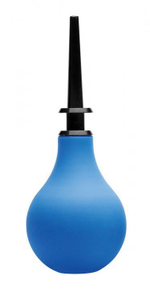 Анальный душ с 3 насадками Premium One-way Valve Anal Douche Set (Цвет: черный с голубым)