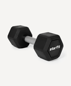 Гантель гексагональная STARFIT DB-301PRO 8 кг, обрезиненная, черный, пара