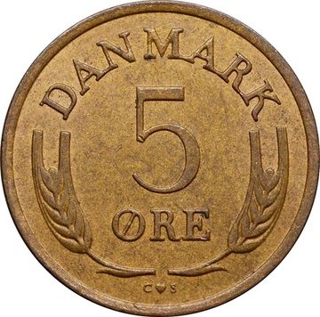 5 эре 1960-1972 Дания