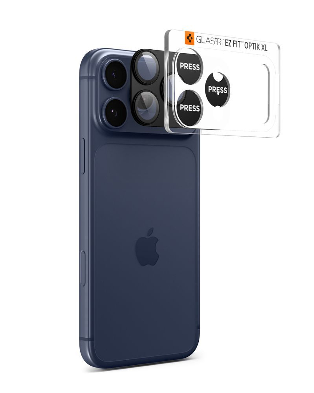 Защитное стекло на камеру Spigen Glas.tR EZ Fit Optik Pro XL для iPhone 17 Pro Max Black